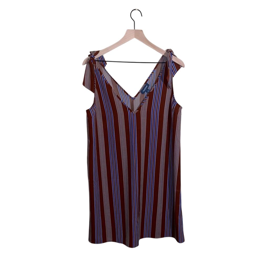 MODCLOTH striped sleeveless dress L